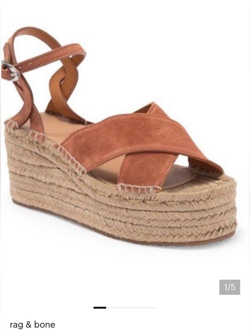 rag & bone Hera Suede Espadrille Platform Sandals
